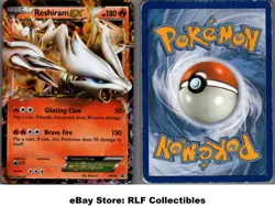 2012 Pokemon, Black & White Promos, #BW36 Reshiram EX, Holo Black Star Promo - Image 1