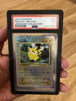 Pokemon Pikachu 86/110 Reverse Holo Legendary Collection PSA 7 - Image 3