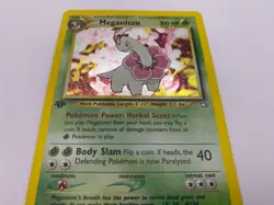 Pokemon Card - 1st Edition Meganium 10/111 Neo Genesis *MP* Rare Holo - Image 3