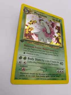 Pokemon Card - 1st Edition Meganium 10/111 Neo Genesis *MP* Rare Holo - Image 5