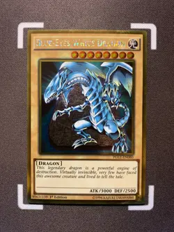 Blue-Eyes White Dragon - PGL2-EN080 - Gold Rare - 1st Edition Yugioh - Image 1