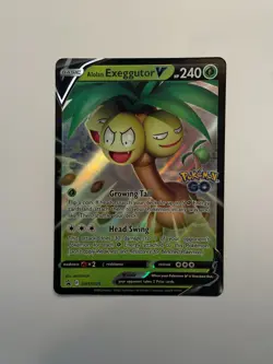 Pokemon TCG Alolan Exeggutor V SWSH Black Star Promos SWSH225 Holo Promo - Image 1