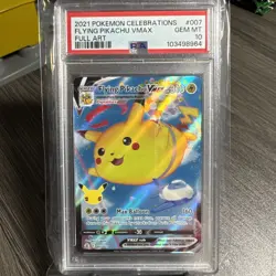 2021 Pokemon Celebrations 007/025 Flying Pikachu Vmax PSA 10 Graded Full Art 811 - Image 1
