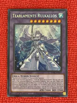 YuGiOh! - Tearlaments Rulkallos - Darkwing Blast (DABL) - Secret Rare - Image 1