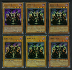 Lot of 6 Yugioh SDK-041 Lord of D. Super RARE Unlimited NRMT+ *A* - Image 1