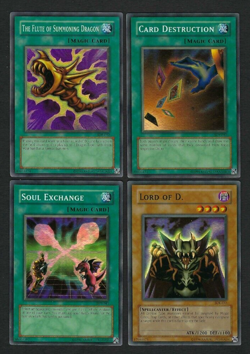 Lot of 4 Yugioh Flute of Summoning Dragon Soul Exchange Lord of D Destruction *B - Image 1