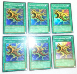 Lot of 6 Yugioh SDK-042 Flute of Summoning Dragon Super RARE Unlimited NRMT+ - Image 3