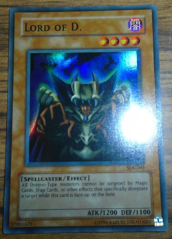 Yugioh SDK-041 Lord of D. Super RARE Unlimited NRMT+ *C* - Image 1