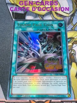 CARTE Yu Gi Oh TOURNE-PAGE TOON TOCH-FR004 1ere edition - Image 1