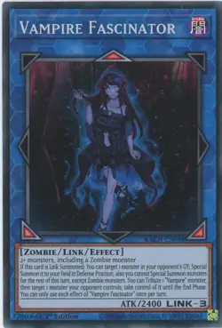 Yugioh Vampire Fascinator BACH-EN048 Super Rare 1st NM x3 Play Set - Image 1