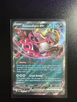 Fezandipiti EX Shrouded Fable Holo Double Rare Pokemon TCG Card - Image 1