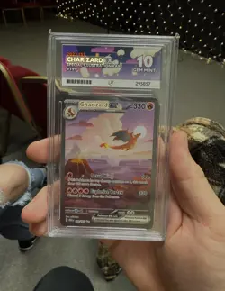 Pokemon TCG Charizard EX Scarlet & Violet 151 Card 199/165 Ace Gem Mint 10 - Image 1