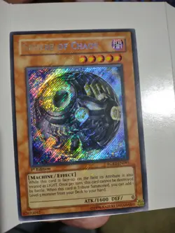 Yu-Gi-Oh 1st Ed Misprint/Error Sphere of Chaos Secret Rare Holo bleed RGBT-EN093 - Image 1