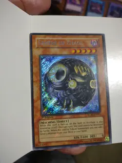 Yu-Gi-Oh 1st Ed Misprint/Error Sphere of Chaos Secret Rare Holo bleed RGBT-EN093 - Image 2