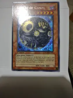Yu-Gi-Oh 1st Ed Misprint/Error Sphere of Chaos Secret Rare Holo bleed RGBT-EN093 - Image 4