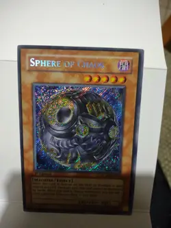 Yu-Gi-Oh 1st Ed Misprint/Error Sphere of Chaos Secret Rare Holo bleed RGBT-EN093 - Image 5