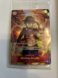 One Piece Monkey D Luffy Treasure Box Promo game Card - Image 1