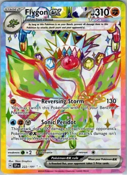 Pokemon Card Flygon EX 222/191 Surging Sparks - Near Mint - Image 1