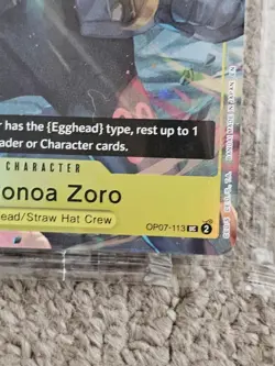 4 x One Piece 2025 Roronoa Zoro Promo Card OP07-113 English TCG - Image 2