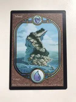 Island 85 Full Art Borderless MTG Magic the Gathering Card LP Lightly Played UGL - Image 1