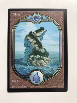 Island 85 Full Art Borderless MTG Magic the Gathering Card NM Near Mint UGL - Image 1