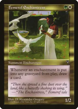 Femeref Enchantress Visions NM White Green Rare MAGIC GATHERING CARD ABUGames - Image 1