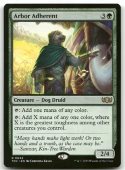 Arbor Adherent #42 MTG Tarkir Dragonstorm TDC NM X1 - Image 1