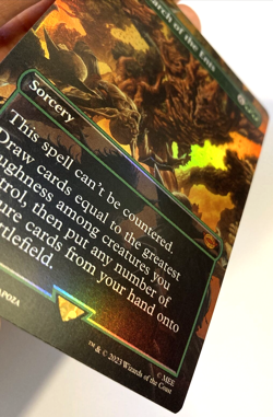 MTG Last March of the Ents *FOIL BORDERLESS* The Lord of the Rings 0418 NM - Image 3