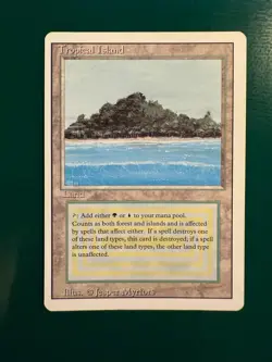 MTG - Tropical Island - Revised - 1994 - EX - Image 1