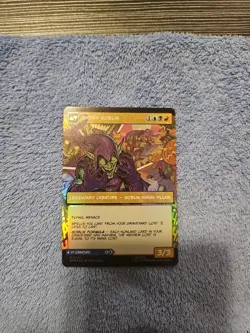 1x FOIL BORDERLESS Norman Osborn / Green Goblin mtg Marvel's Spider-Man NM 0220 - Image 2