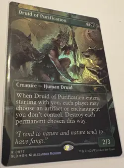 Druid of Purification (Rainbow 🌈Foil) Secret Lair Drop Foil🌟 - Image 1