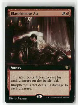Magic The Gathering Blasphemous Act Extended Art Commander Legends #661 - Image 1