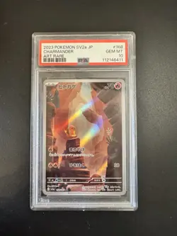 2023 POKEMON SV2 a JP CHARMANDER ART RARE #168 GEM MT PSA 10 - Image 1