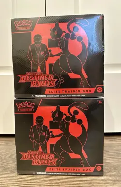 Lot Of 2 Pokemon TCG Scarlet & Violet Destined Rivals Elite Trainer Box ETB NEW - Image 1