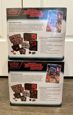 Lot Of 2 Pokemon TCG Scarlet & Violet Destined Rivals Elite Trainer Box ETB NEW - Image 2