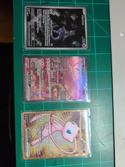 Pokemon TCG 151 UPC Promo Set Mew 053, Mewtwo 052, Metal Mew 205 - Image 1