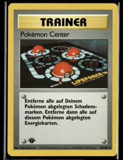 1999 Pokemon Classic - Base Set 1st Edition GERMAN Pokemon Center Trainer #85 - Image 1