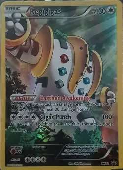 Regigigas XY82 Promo Black Star Full Art Holo Pokemon TCG Near Mint - Image 1