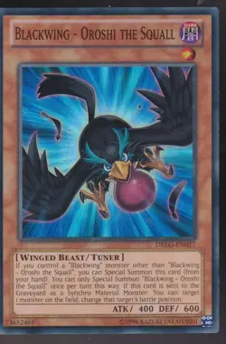 Blackwing - Oroshi the Squall Super Rare Dragons of Legend DRLG-EN027 Yugioh - Image 1