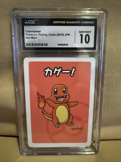 Charmander Pokemon Playing Cards 2019 JPN Old Maid CGC 10 - Image 1