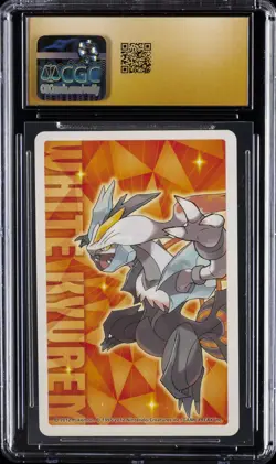 2012 POKEMON PLAYING CARDS JPN WHITE 2 DECK #10 OF SPADES EMBOAR CGC 10 PERFECT - Image 2