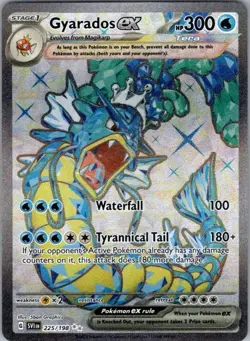 Pokemon Card Gyarados EX 225/198 Scarlet & Violet Base Set - Near Mint - Image 1