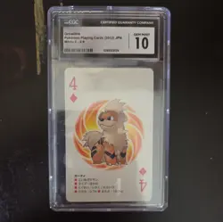 CGC 10 : Growlithe Kyurem Pokemon Card Playing Card TCG White 2 Japanese 2012 - Image 1
