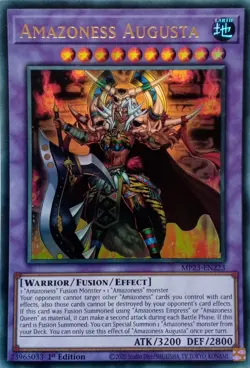 MP23-EN223 AMAZONESS AUGUSTA ULTRA RARE 1ST EDITION YuGiOh CARD - Image 1