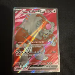 Pokemon TCG Bloodmoon Ursaluna EX 202/167 Twilight Masquerade Ultra Rare Card NM - Image 1