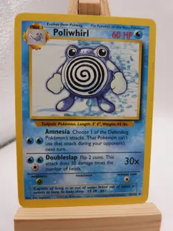 Pokemon Uncommon Card : Poliwhirl 38/102 (Base Set) - Image 1