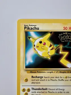 Pokemon TCG Pikachu First Movie Promo 1999 Card Black Star Promo - Image 4