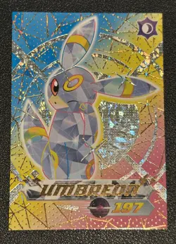 Umbreon Cracked Ice Holo Blue Pokedex Card Limited Edition Flash Box Hit - Image 1