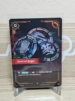 Riftbound TCG League Of Legends Origins Epic Seal of Rage 040/298 NM Card - Image 1