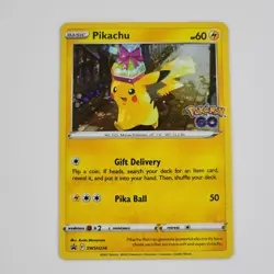 Pikachu SWSH234 Black Star Promo Cosmic Holo Pokemon GO TCG NM Card - Image 1